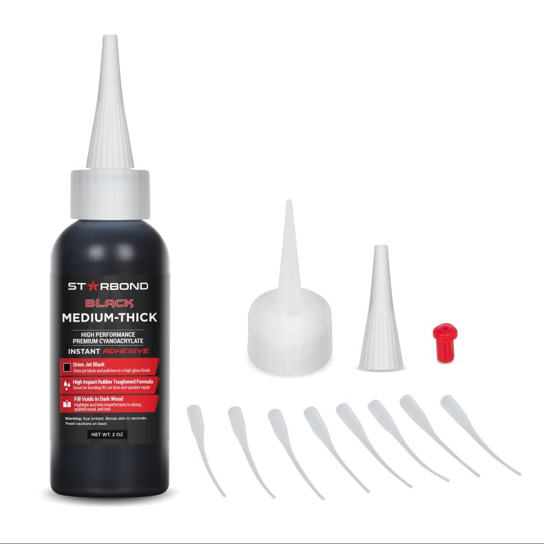 Starbond Black Medium CA Glue 2oz