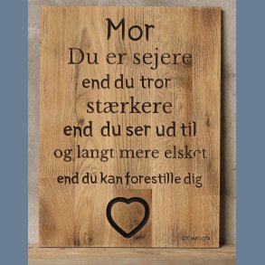 Mor du er sejer 30x40