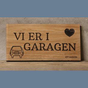 Vi er i garagen