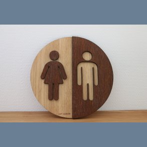 Toilet skilt (dame/mand)