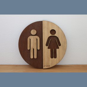 Toilet skilt (mand/dame)
