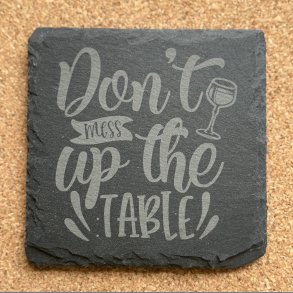 Don�t mess up the table 10x10 cm