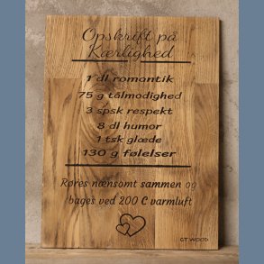 Opskriften p krlighed 30x40